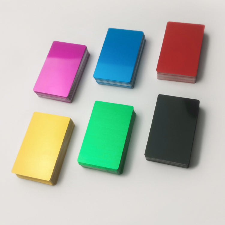 100Pcs Blank Metal Business Name Card