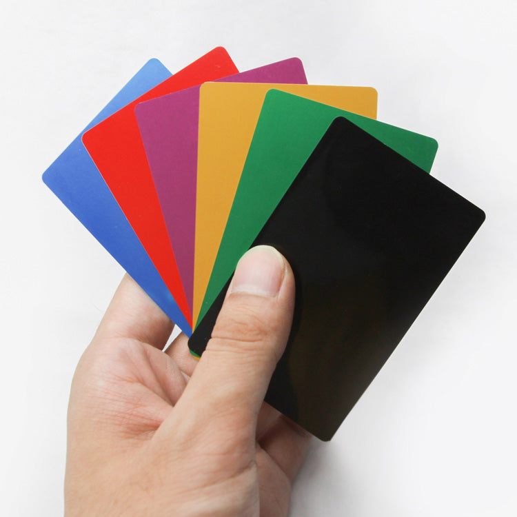 100Pcs Blank Metal Business Name Card