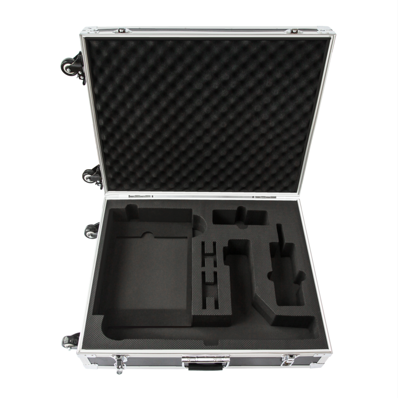 Maßgefertigter Aluminium-Trolleykoffer für EM-Smart-Maschine