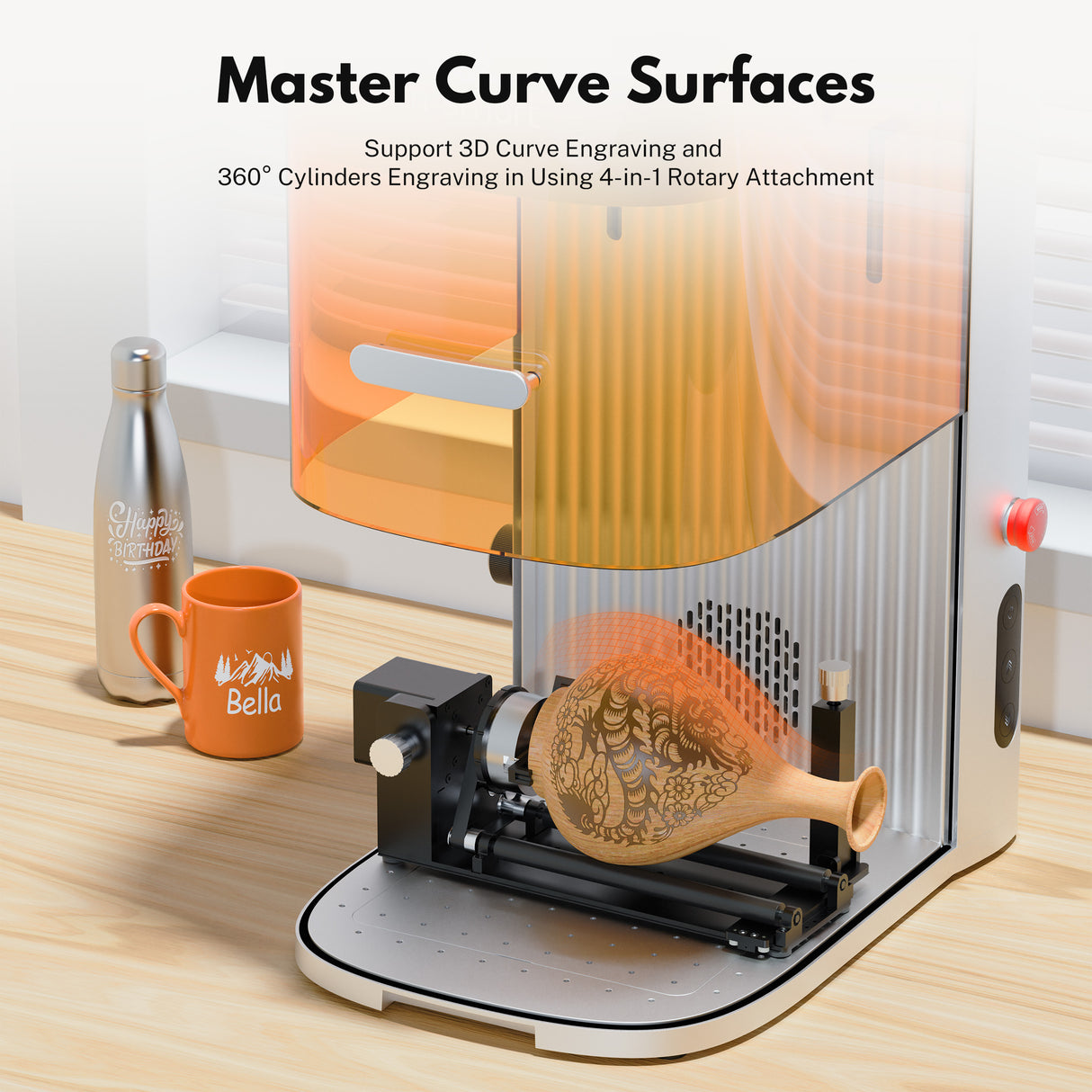 EM-Smart Dual SE 20W Fiber + 20W Diode Desktop Laser Engraver