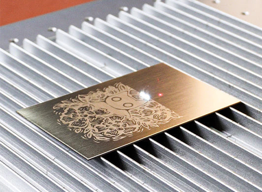 Desktop Laser Work: Laser Engraving on Metal
