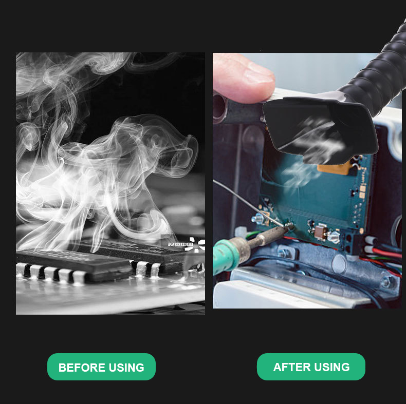 Luftrenande rökabsorberare