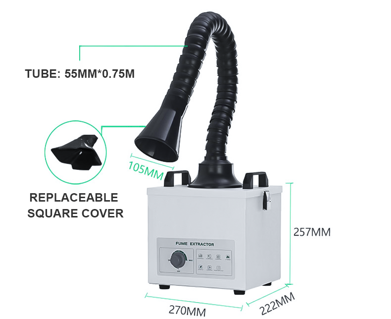Luftrenande rökabsorberare