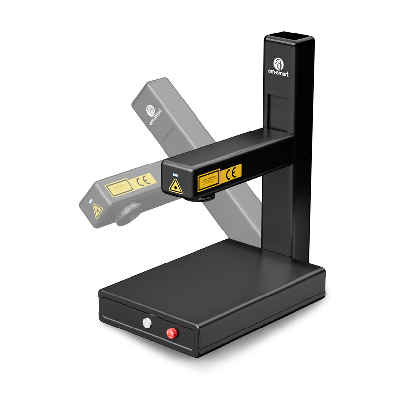 em-smart Nova - 20W/25W Laser Engraving Machine with Rotary