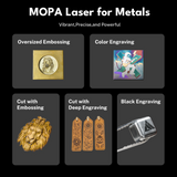 Grabador láser de escritorio EM-Smart Dual 2 30W Mopa + Diodo 20W