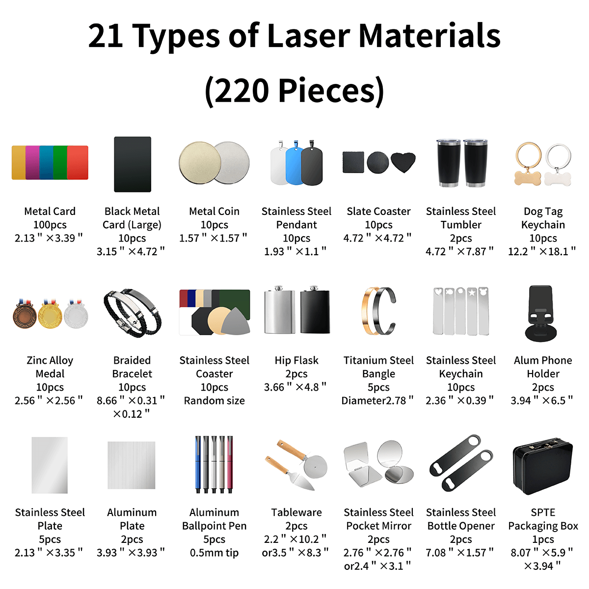 Kit di materiali laser