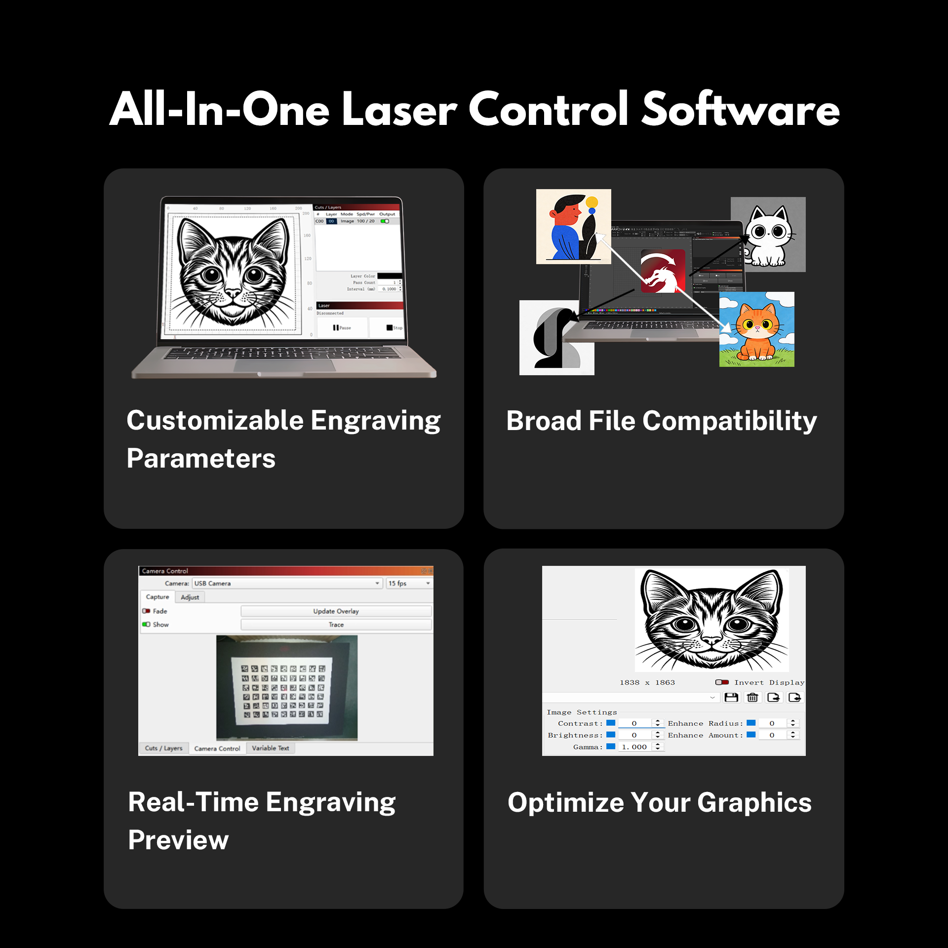 Graveur laser de bureau EM-Smart Dual SE 20W fibre + 20W diode