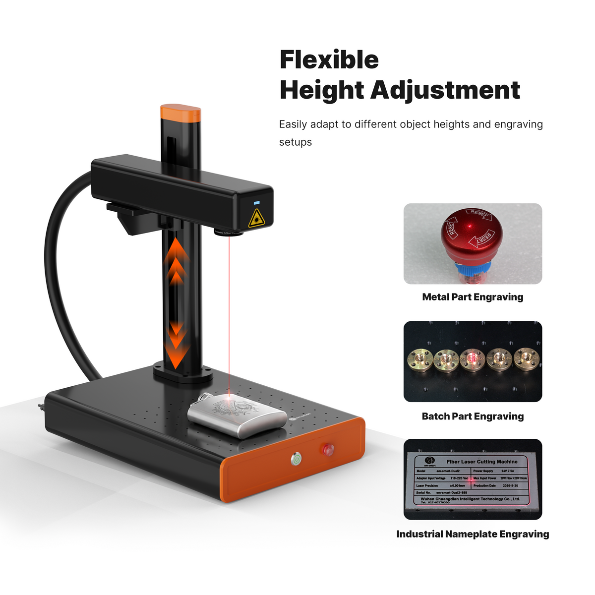 em-smart Basic 20W/30W Fiber Laser Engraver