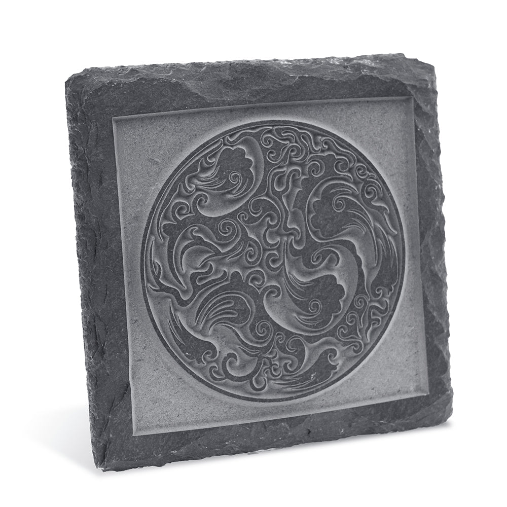 5 Schieferuntersetzer für Lasergravur