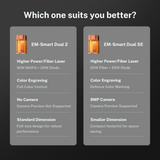 Incisore laser da tavolo EM-Smart Dual 2 30W Mopa + 20W Diodo