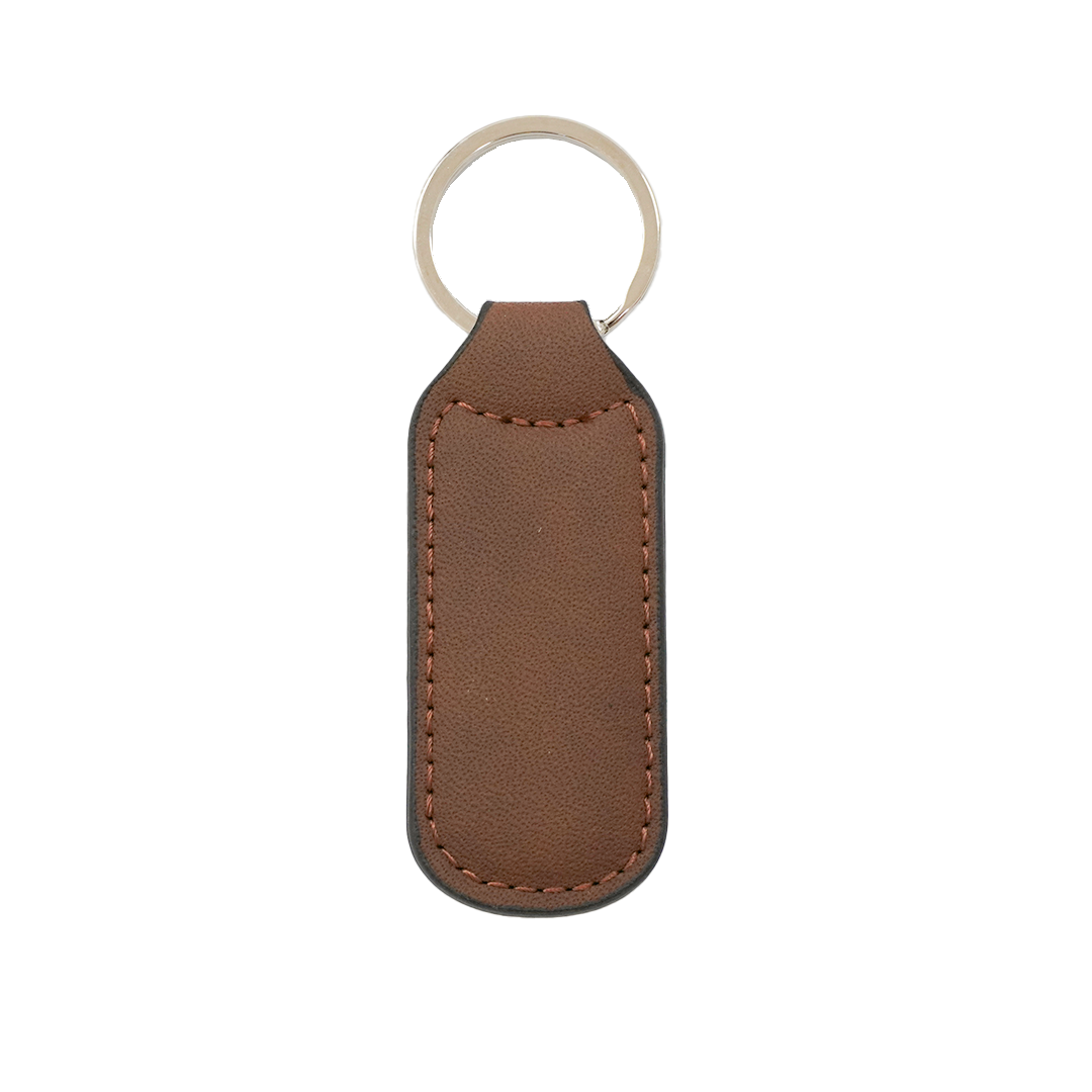 Laser-Ready Leather Keychains (6pcs)
