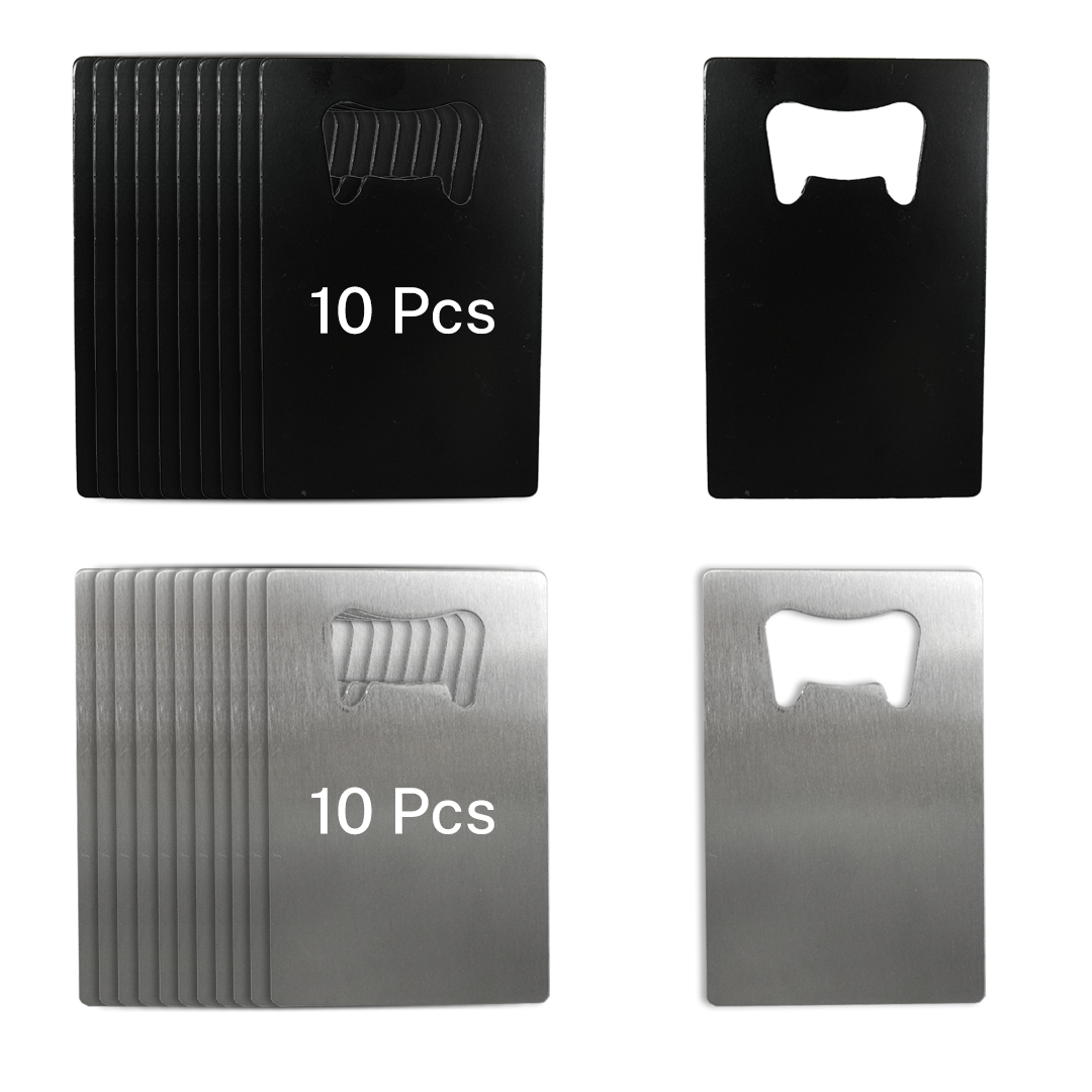 Metallflaschenöffner für Lasergravur (10 Stück)