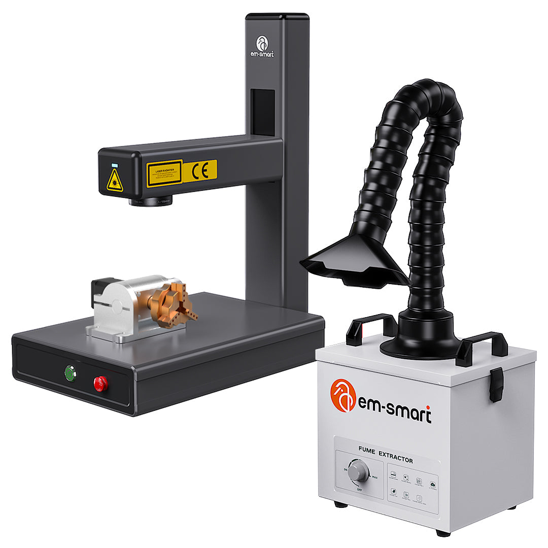 EM-Smart Nova - 20W/25W Laser Engraving Machine with Rotary