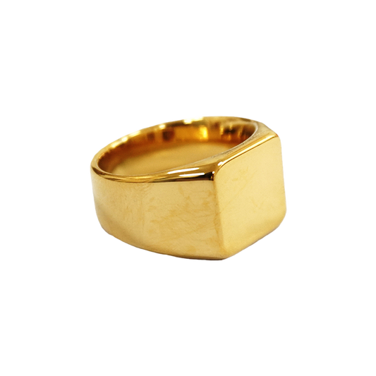 Quadratischer Siegelring aus Messing (6 Stück)