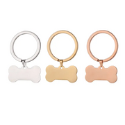 Stainless Steel Bone Dog Tag (30pcs)
