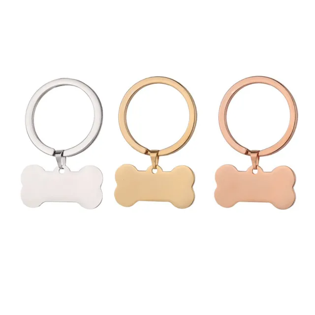 Stainless Steel Bone Dog Tag (30pcs)