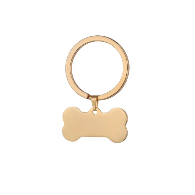 Hundemarke in Knochenform aus Edelstahl (30 Stück)