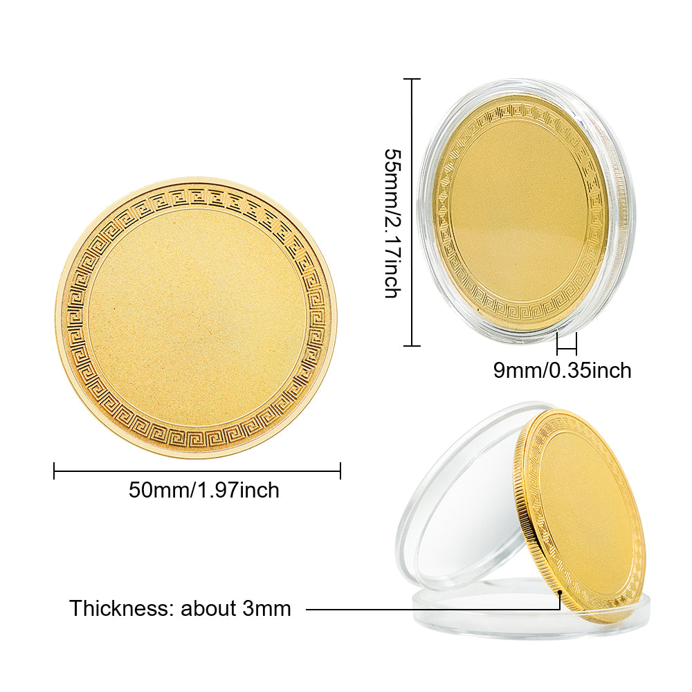 20 st blankmynt i mässing för lasergravering