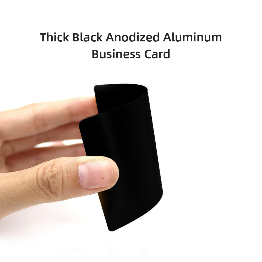 Blanko-Visitenkarten aus Metall (100 Stück)