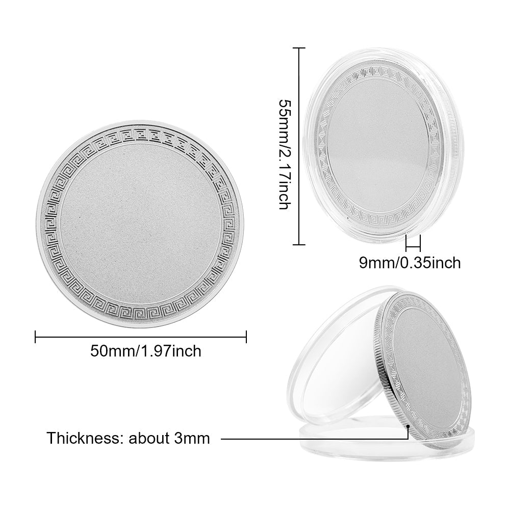 20 st blankmynt i mässing för lasergravering