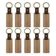 Wooden Keychains (6pcs) – For DIY & Laser Engraving
